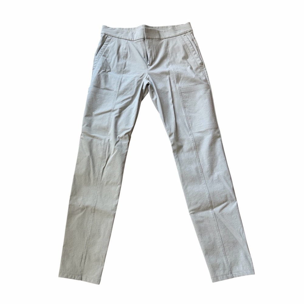 Athleta Wander Stash Skinny  Light Gray Pants Size 6